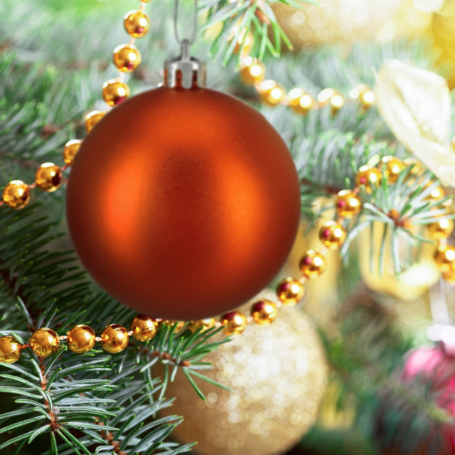 Weihnachtsbaumkugeln-Set, 100 Stück, verschiedene Größen