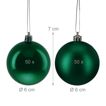 Ensemble de 100 boules de Noël brillantes
