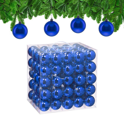 Weihnachtsbaumkugeln-Set, 100 glänzende Ornamente