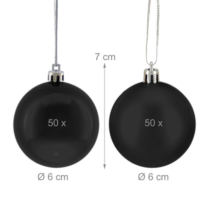 Ensemble de 100 boules de Noël brillantes