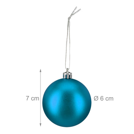 Ensemble de boules de Noël, 3 modèles, mat et brillant