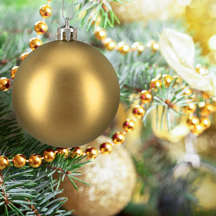 Ensemble de boules de Noël, 3 modèles, mat et brillant