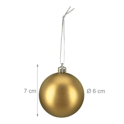 Ensemble de boules de Noël, 3 modèles, mat et brillant
