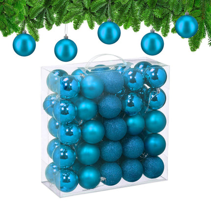 Ensemble de boules de Noël, 3 modèles, mat et brillant