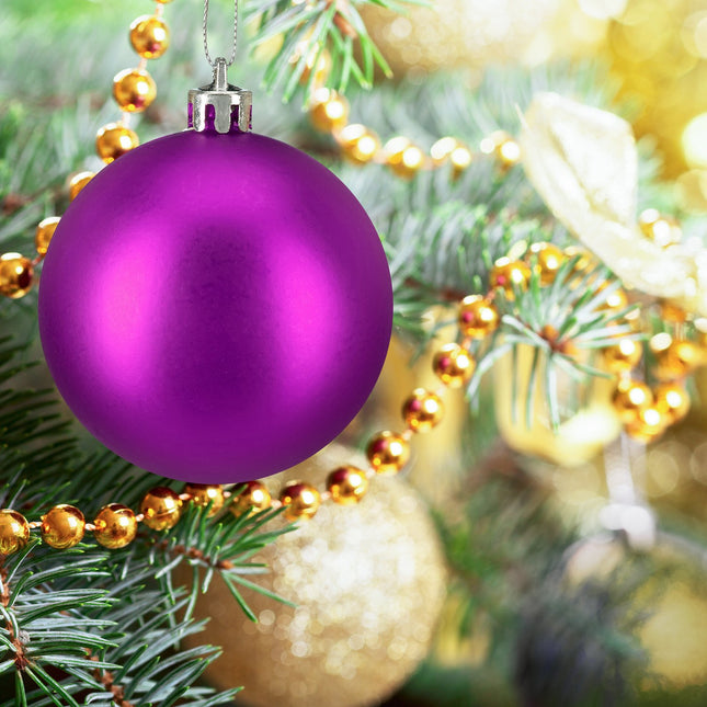 Ensemble de boules de Noël, 50 pièces, mat/pailleté/brillant