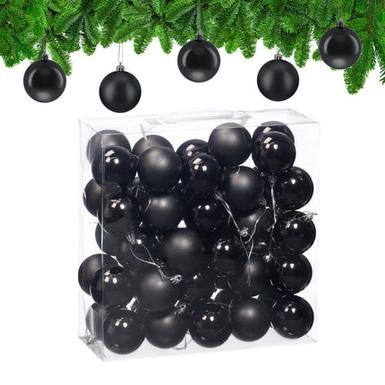 Weihnachtskugel-Set, 50-teilig, matt & glänzend