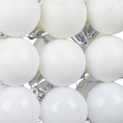 Christmas Tree Baubles Set, 50 Pieces, Matte & Glossy