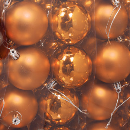 Ensemble de boules de Noël, 50 pièces, finition mate et brillante
