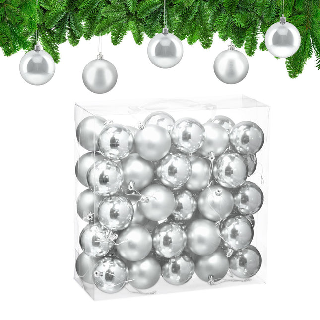 Christbaumkugeln Set, 50 Stück, matt & glänzend