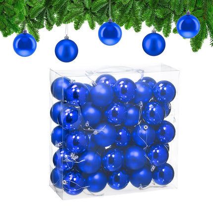 Weihnachtsbaumkugeln Set, 50 Stück, matt & glänzend