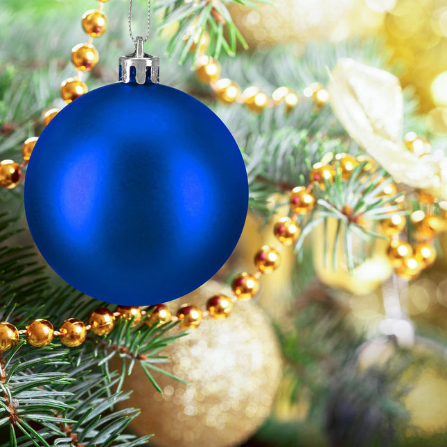 Weihnachtsbaumkugeln Set, 50 Stück, Matt/Glänzend/Glitzer