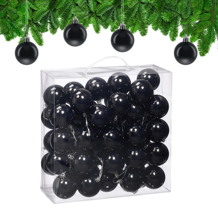 Weihnachtsbaumkugeln Set, 50 glänzende Ornamente