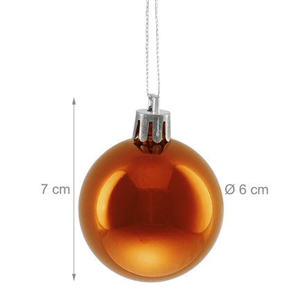 Weihnachtsbaumkugel-Set, 50 glänzende Ornamente