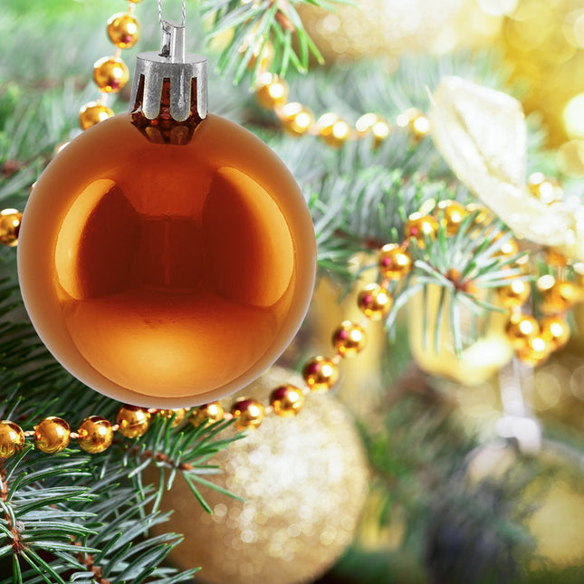 Weihnachtsbaumkugel-Set, 50 glänzende Ornamente