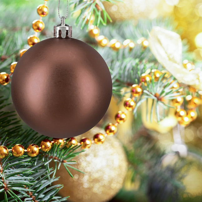 Ensemble de boules de Noël, 76 pièces - Mat, brillant, pailleté