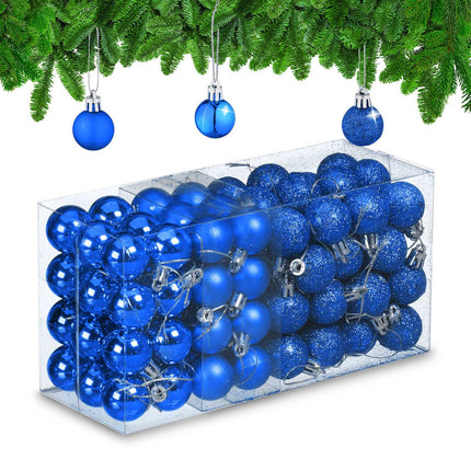 Ensemble de boules de Noël en plastique, 96 pièces