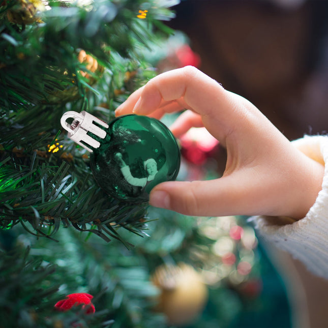 Ensemble de boules de Noël en plastique, 96 pièces