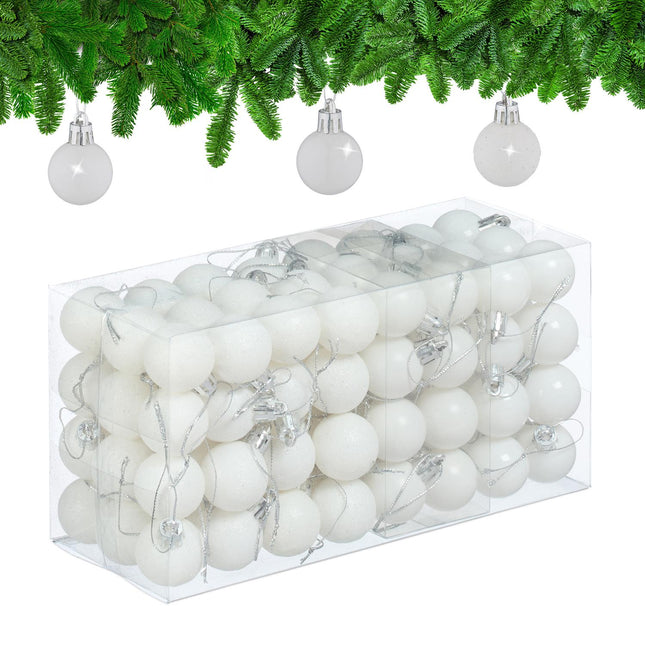 Ensemble de 96 boules de Noël en plastique