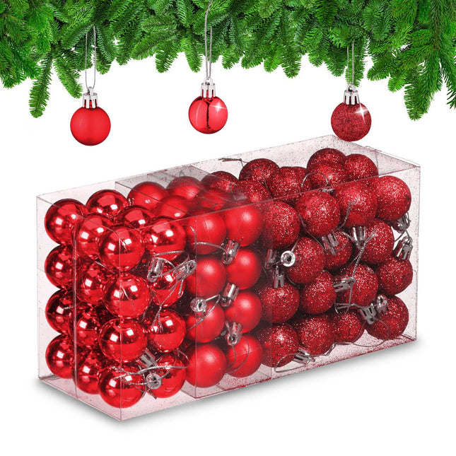 Ensemble de 96 boules de Noël en plastique