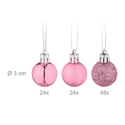 Ensemble de 96 boules de Noël en plastique