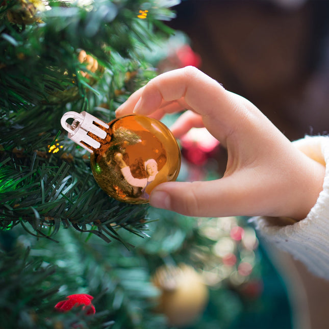 Weihnachtsbaumkugeln Set, 96 Plastik-Ornamente