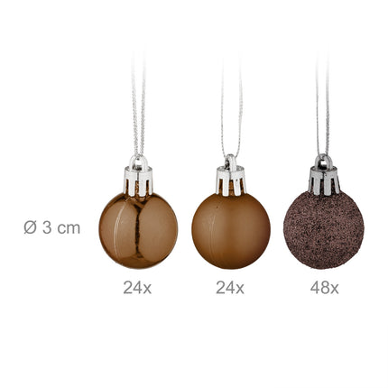 Ensemble de 96 boules de Noël en plastique