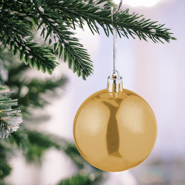 Ensemble de boules de Noël, mates et brillantes, 50 pièces