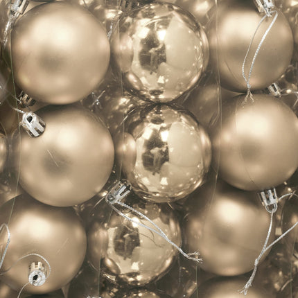Lot de 100 boules de Noël, finition mate et brillante