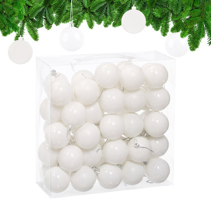 Ensemble de boules de Noël, finition mate et brillante, paquet de 50