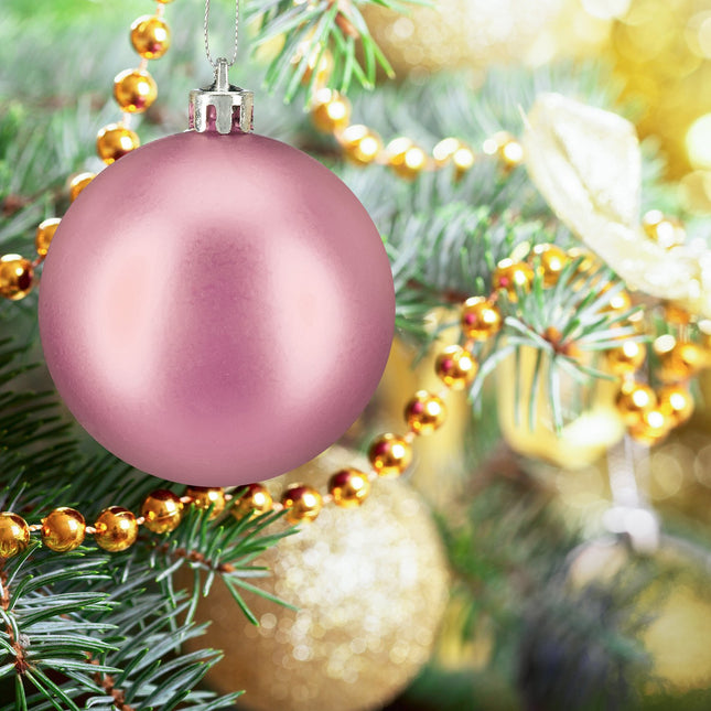 Ensemble de boules de Noël, finition mate/brillante/pailletée