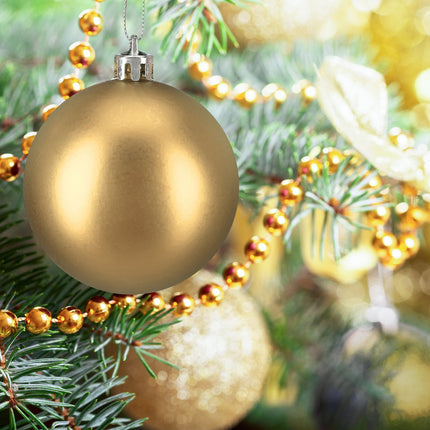 Christbaumkugeln Set, Rot & Gold, Verschiedene Größen