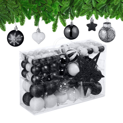 Weihnachtsbaumkugel-Set, 101 Plastikkugeln