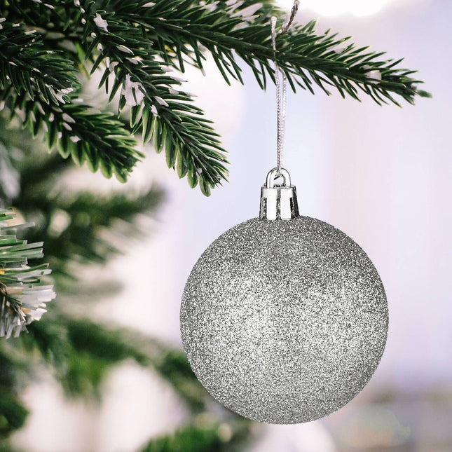 Ensemble de décorations pour sapin de Noël, 101 boules en plastique