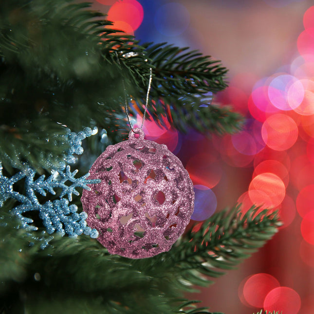 Ensemble de 50 boules de Noël, finitions variées