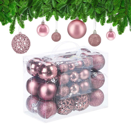 Weihnachtsbaumschmuck-Set, 50 Kugeln, verschiedene Ausführungen