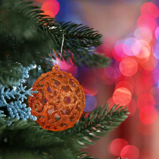 Ensemble de 50 boules de Noël, finitions variées