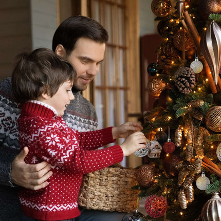 Ensemble de 50 boules de Noël, finitions variées