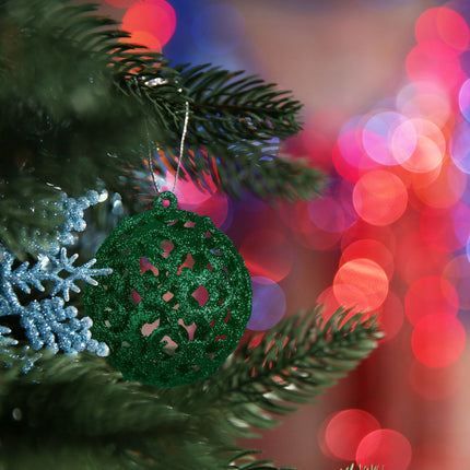 Ensemble de 50 boules de Noël, finitions variées