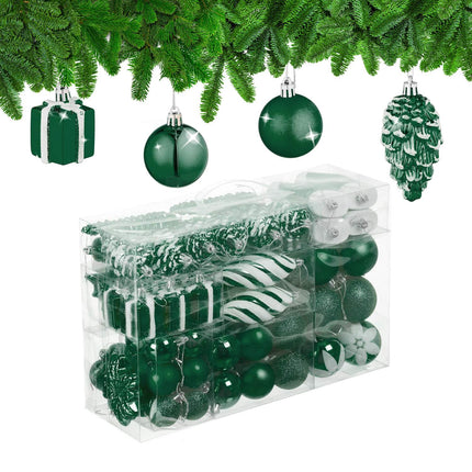Ensemble de décorations pour sapin de Noël, 72 pièces