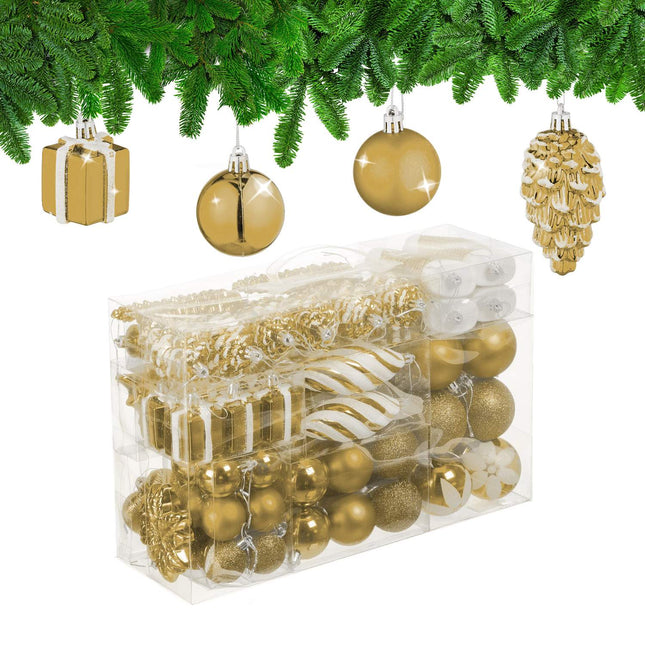 Weihnachtsbaumkugel-Set, 72-teilig, Kugeln & Dekorationen