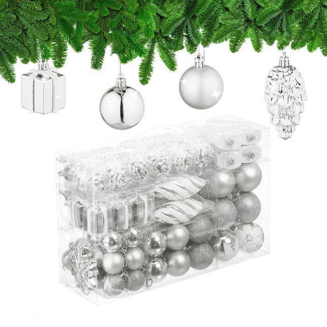 Ensemble de décorations pour sapin de Noël - 72 pièces, boules et ornements