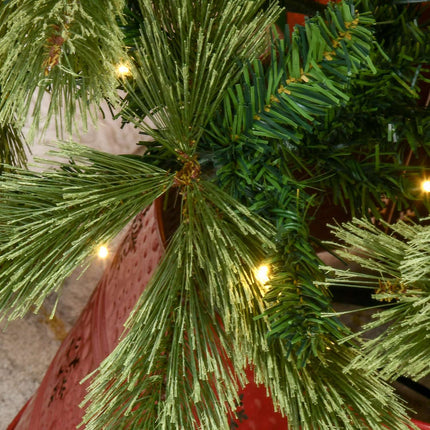 Künstlicher Weihnachtsbaum 180cm, 586 Spitzen, 240 LED Lichter