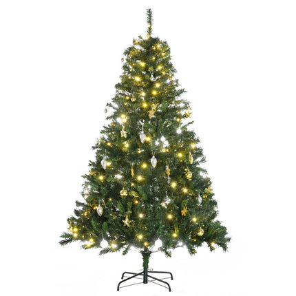 Weihnachtsbaum mit 200 LED-Lichtern, 745 Spitzen, 180cm