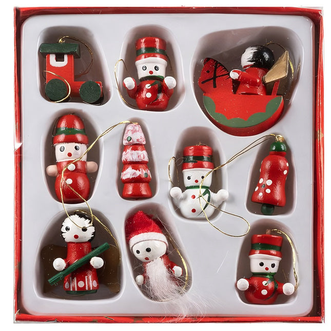 Boules de Noël/pendentifs d'arbre 10 pcs. Ruhy 22943