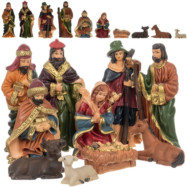 Figurines de Noël pour la crèche - lot de 10 Ruhhy