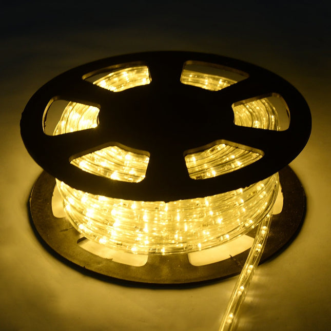 Weihnachtsbeleuchtung 10m LED Lichterschlauch Lichterkette für Außen und Innen Warmweiß