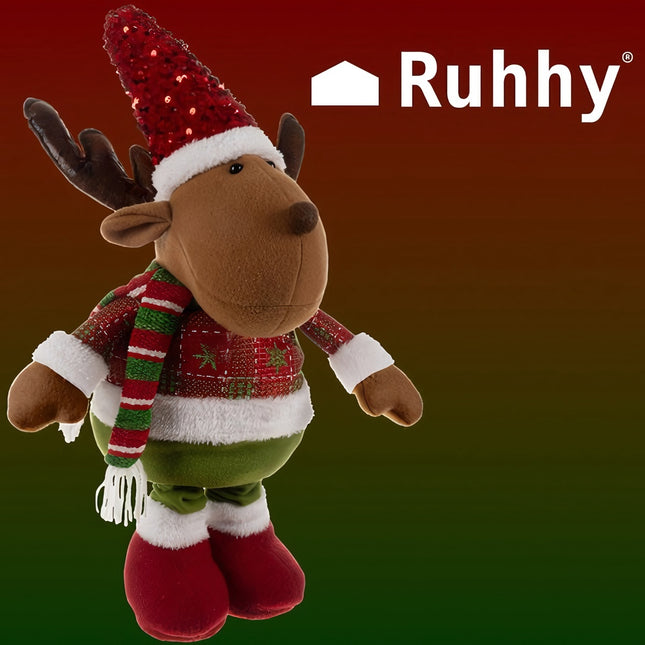 Weihnachtsrentier - teleskopisch 95cm Ruhhy 22329 