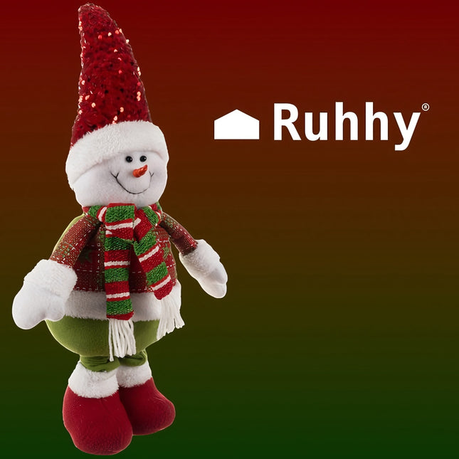 Bonhomme de neige de Noël - télescopique 95cm Ruhhy 22331