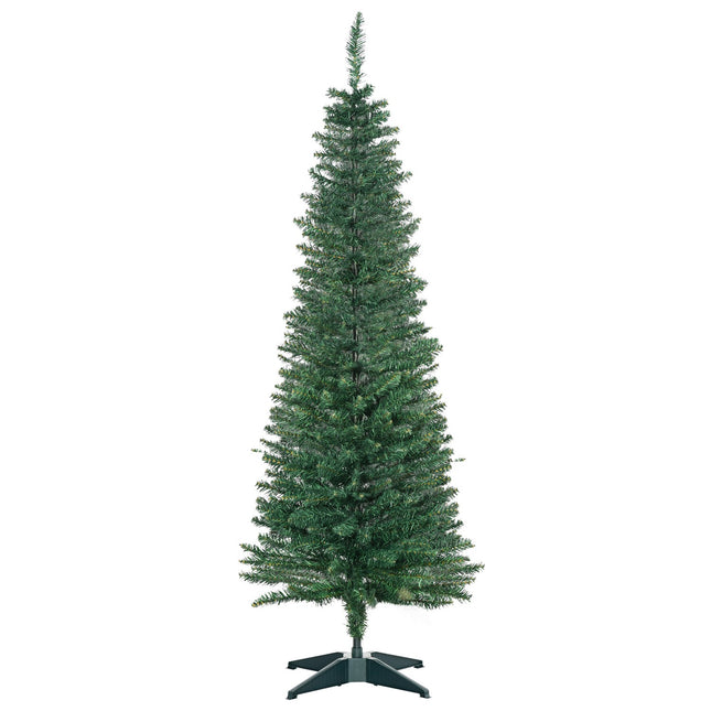 Sapin de Noël 1,5 m sapin artificiel avec support démontable, 294 branches, PVC vert Ø46 cm pour décoration festive