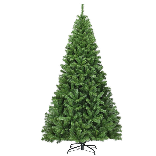 Sapin de Noël 225 cm Sapin de Noël artificiel avec système de pliage 1346 pointes PVC vert